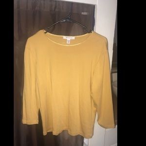 Yellow Three Quarter Sleeve